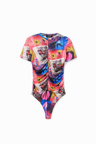 Body fruncido collage | Desigual