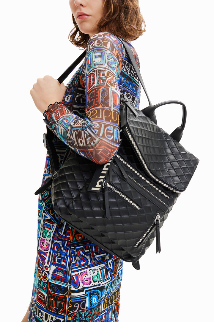 Midsize embossed backpack | Desigual