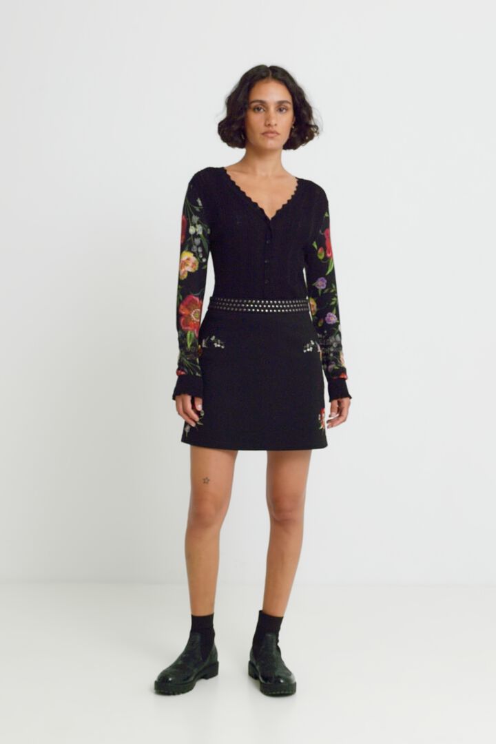 Minijupe ceinture clous | Desigual