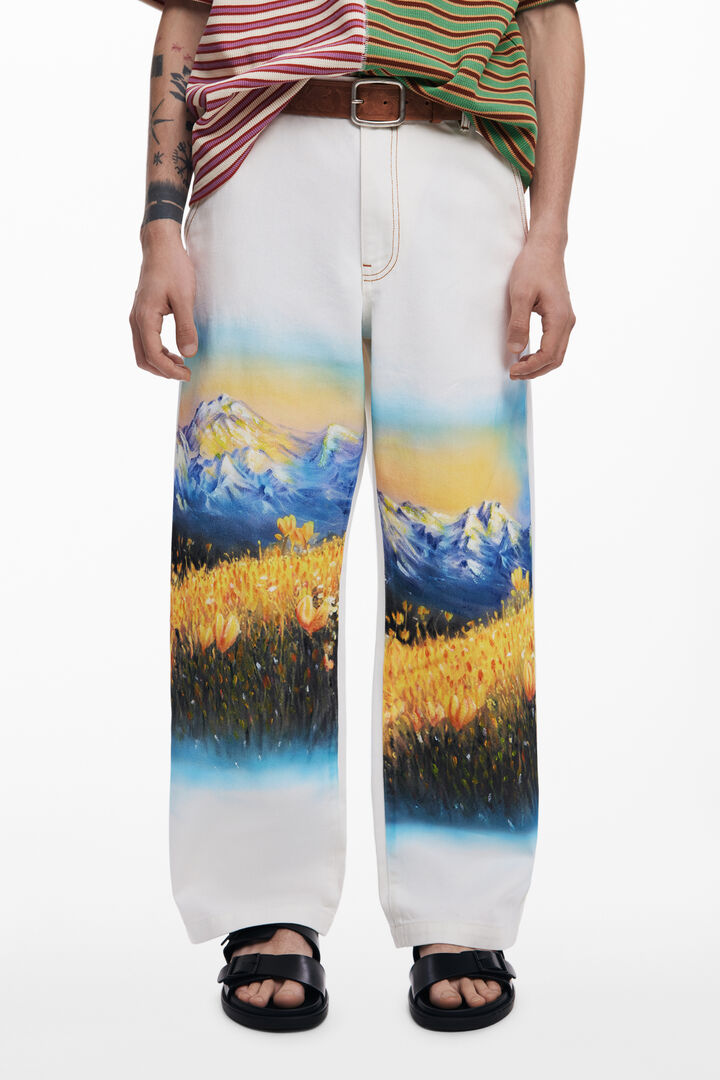 Pantalón largo paisaje | Desigual
