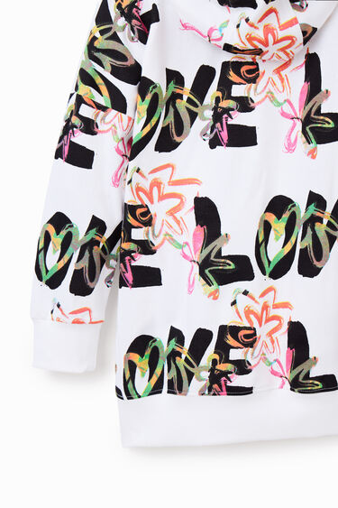 Love sweatshirt dress | Desigual