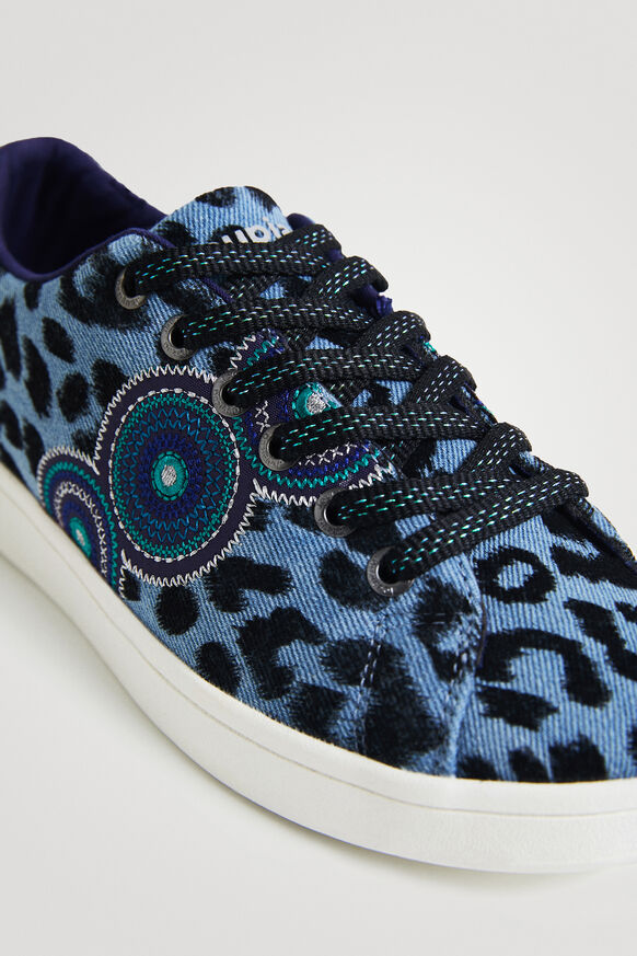 Street sneakers leopard and glitter | Desigual