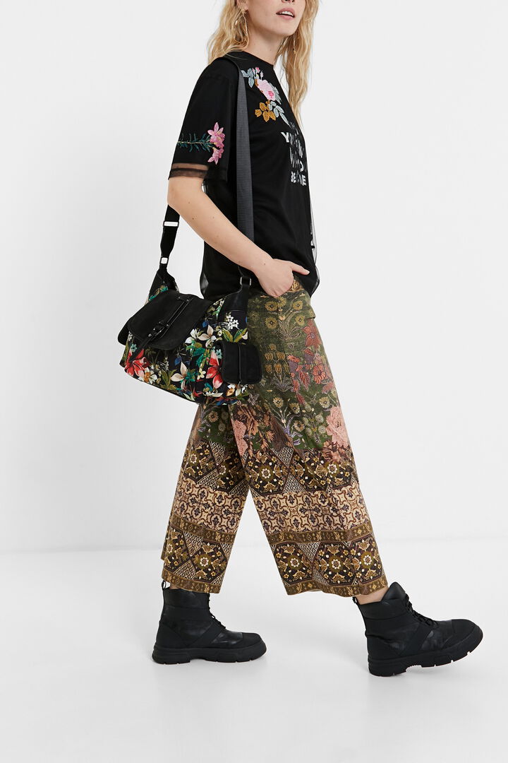 Camiseta rejilla flores | Desigual