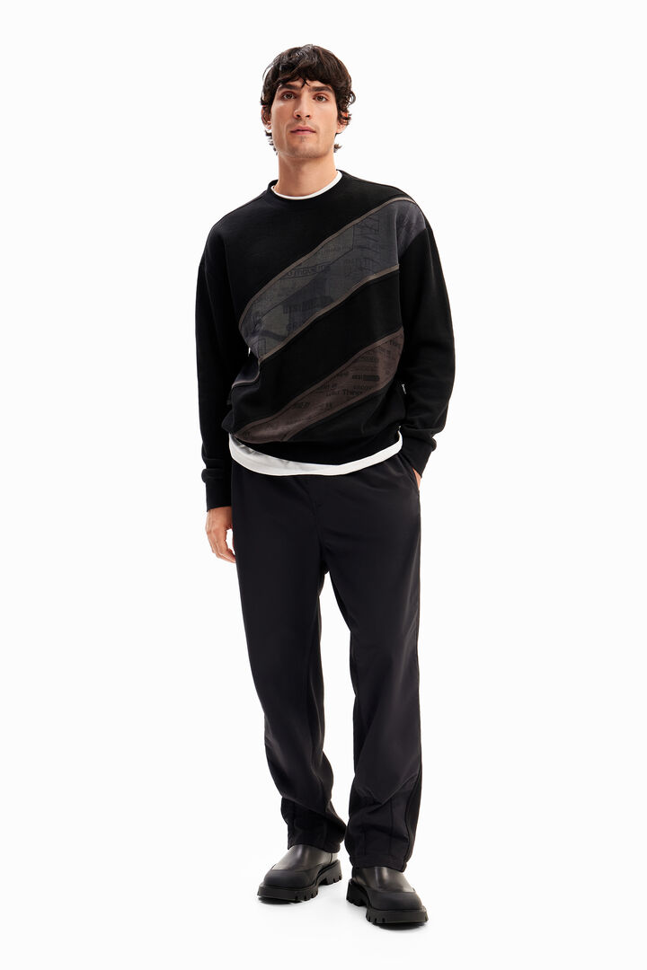 Sweat-shirt patchwork messages | Desigual