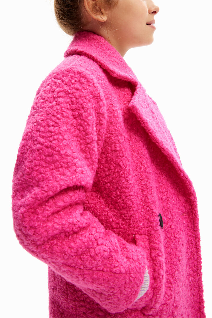 Manteau croisé bouclé | Desigual