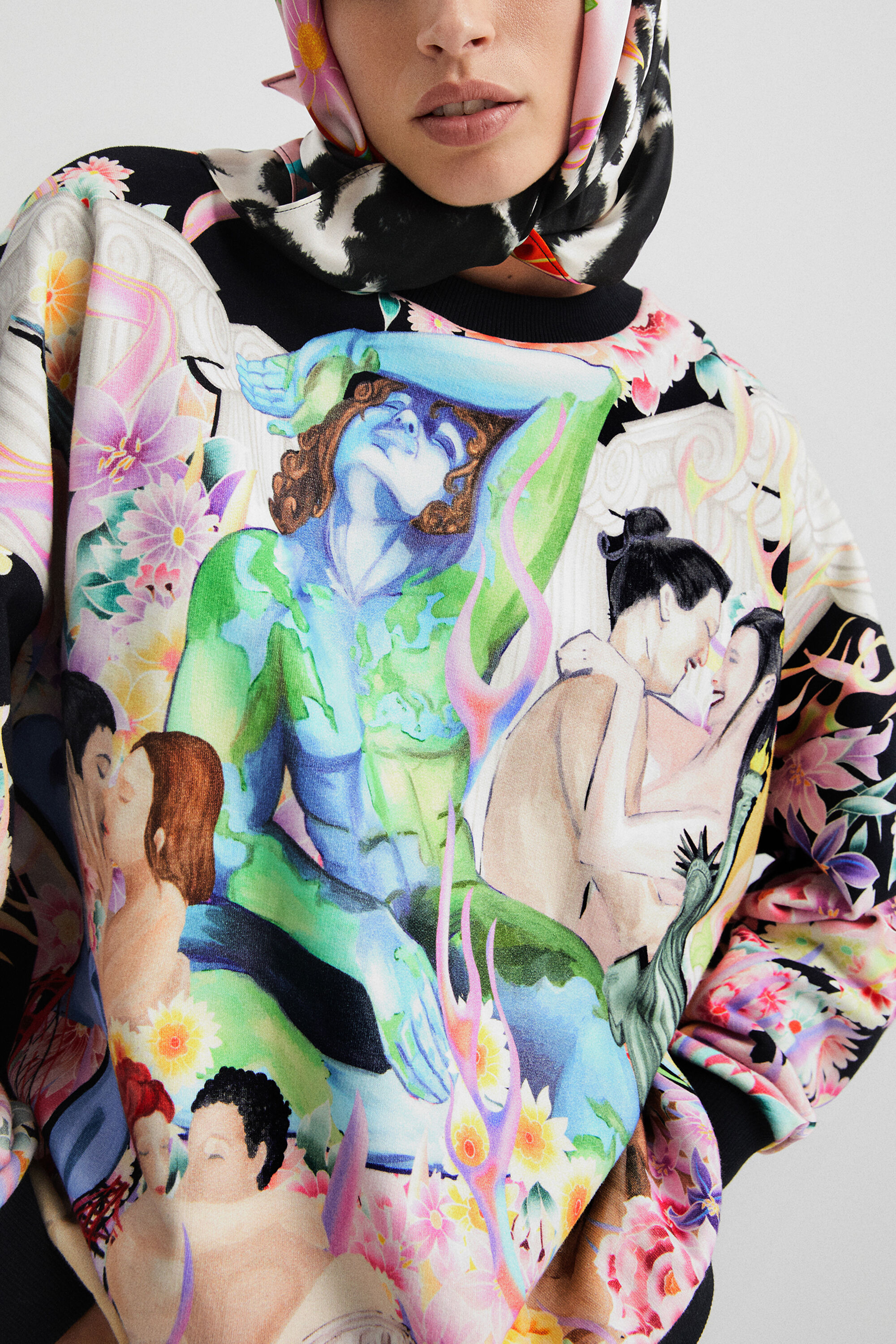 Oversized plush sweatshirt Desigual