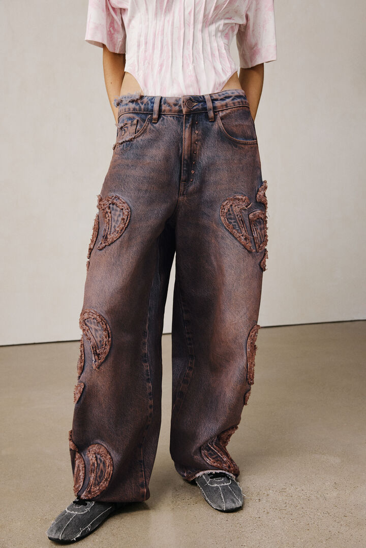 Studio frayed baggy pants | Desigual