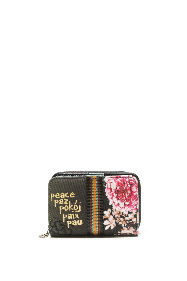 Wallet Magnetic Military Flores | Desigual