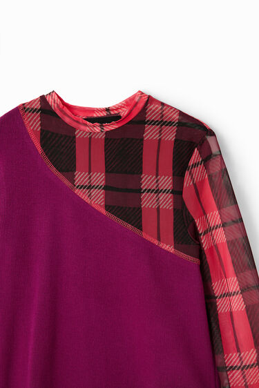 Camiseta patch canalé tul | Desigual