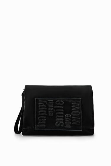 Small crossbody bag with messages | Desigual