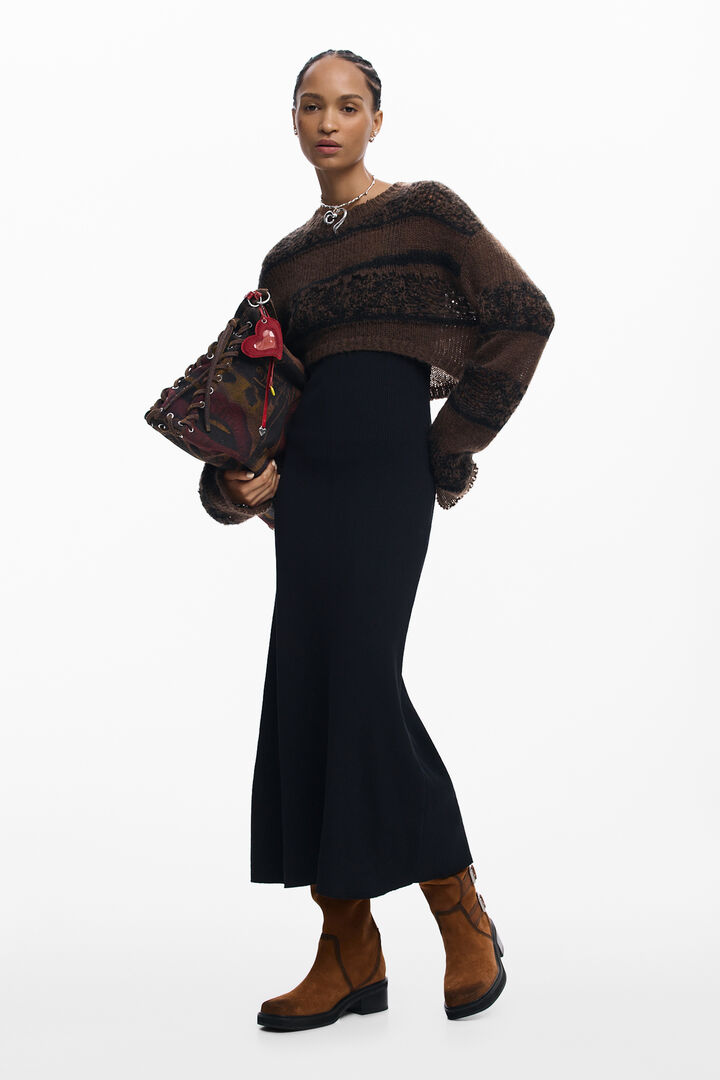 Grote tas met graffiti lippen