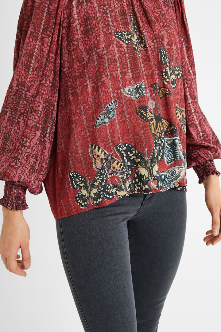 Viscose blouse butterflies | Desigual