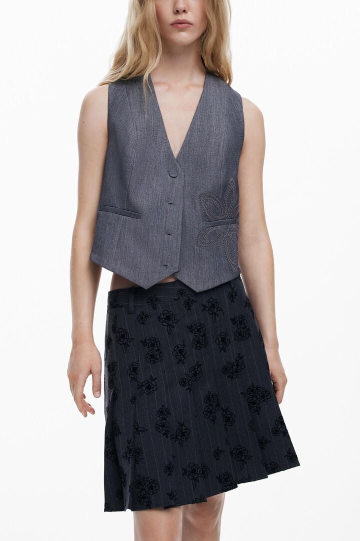 Pleated print skirt | Desigual