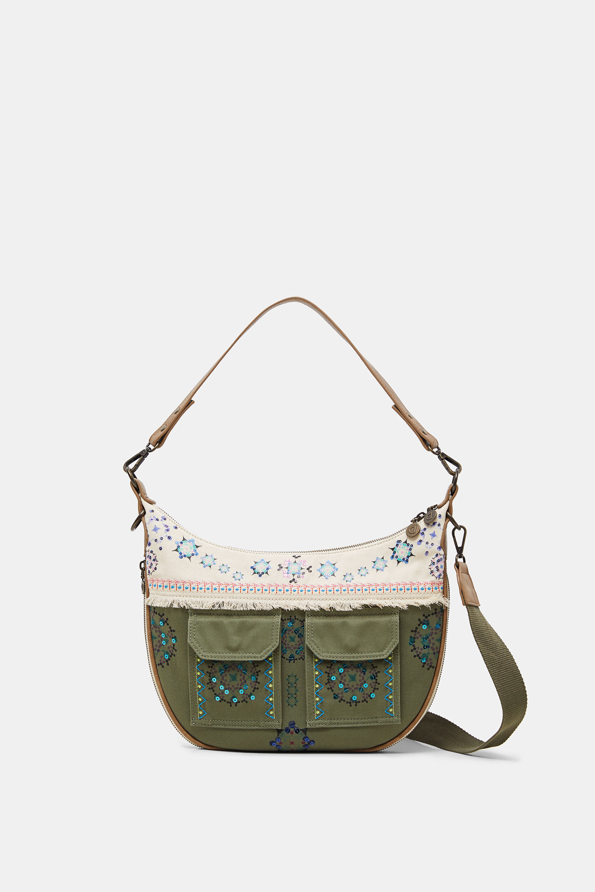 Sac demi lune toile