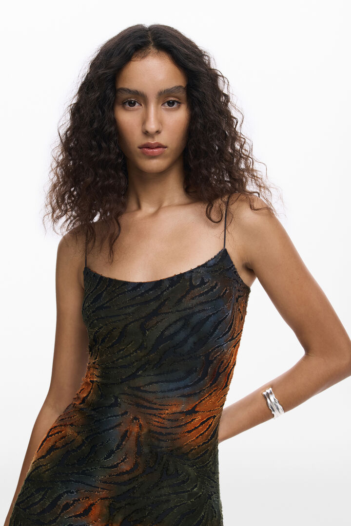 Vestido desmontable animal print | Desigual