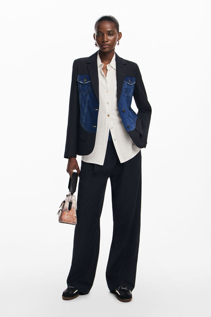 Blazer híbrida trucker | Desigual