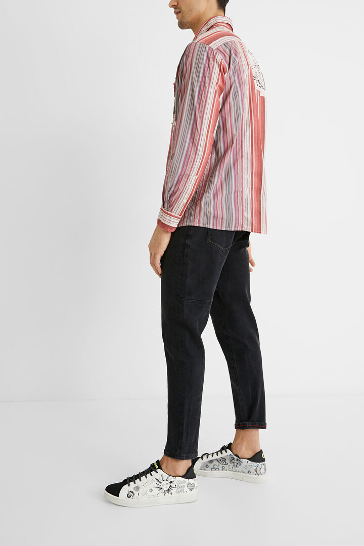 Cotton shirt patch messages | Desigual