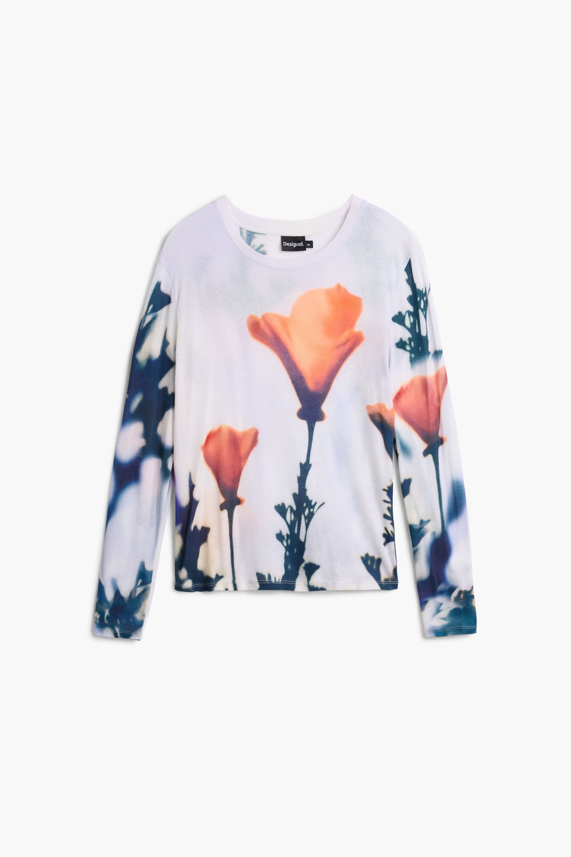 Camiseta amapola, Algodon, Blanco, XL