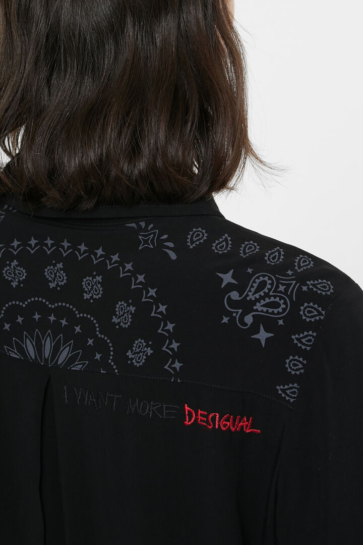 Camisa crepe loose fit étnica | Desigual