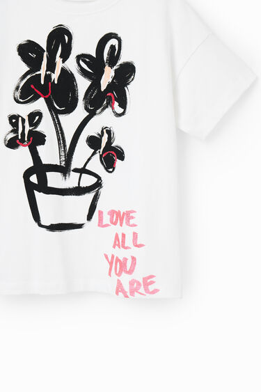 Majica s kratkimi rokavi z motivom rastline | Desigual