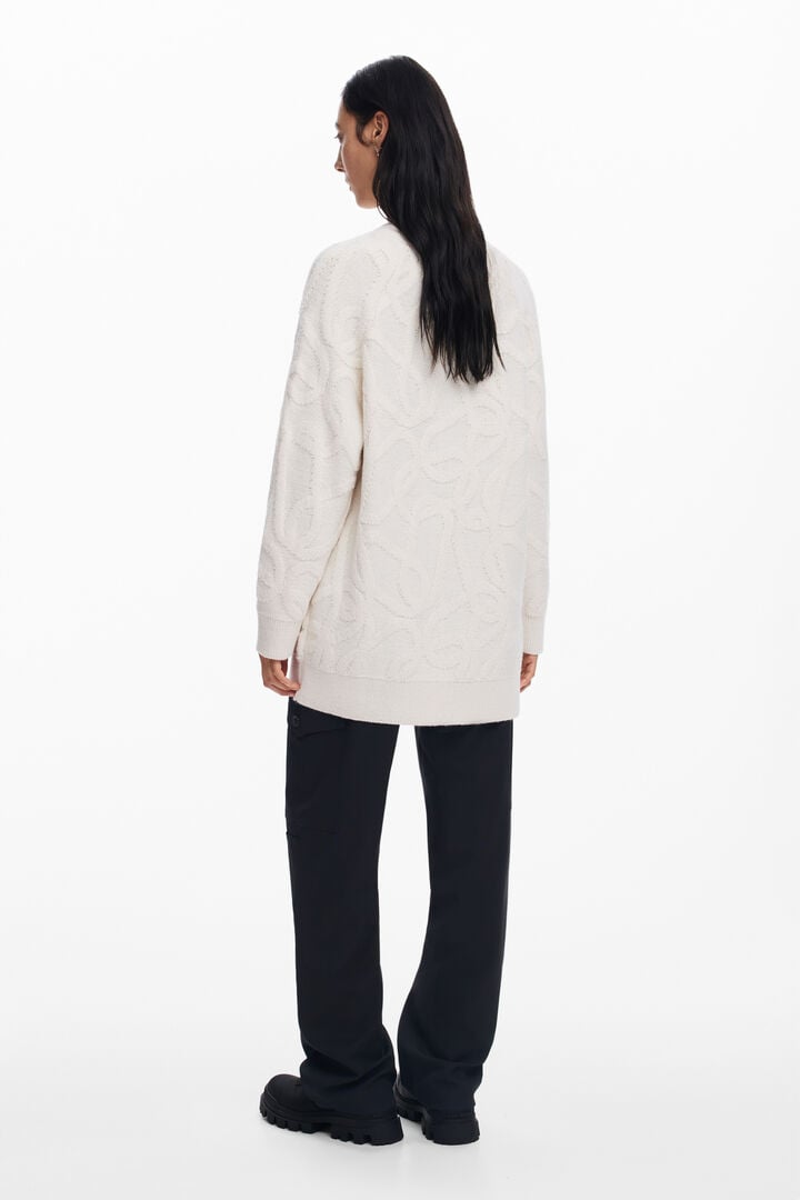 Oversized knit cardigan | Desigual