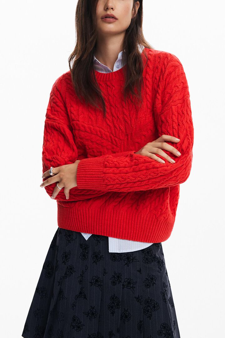 Textured knit sweater | Desigual