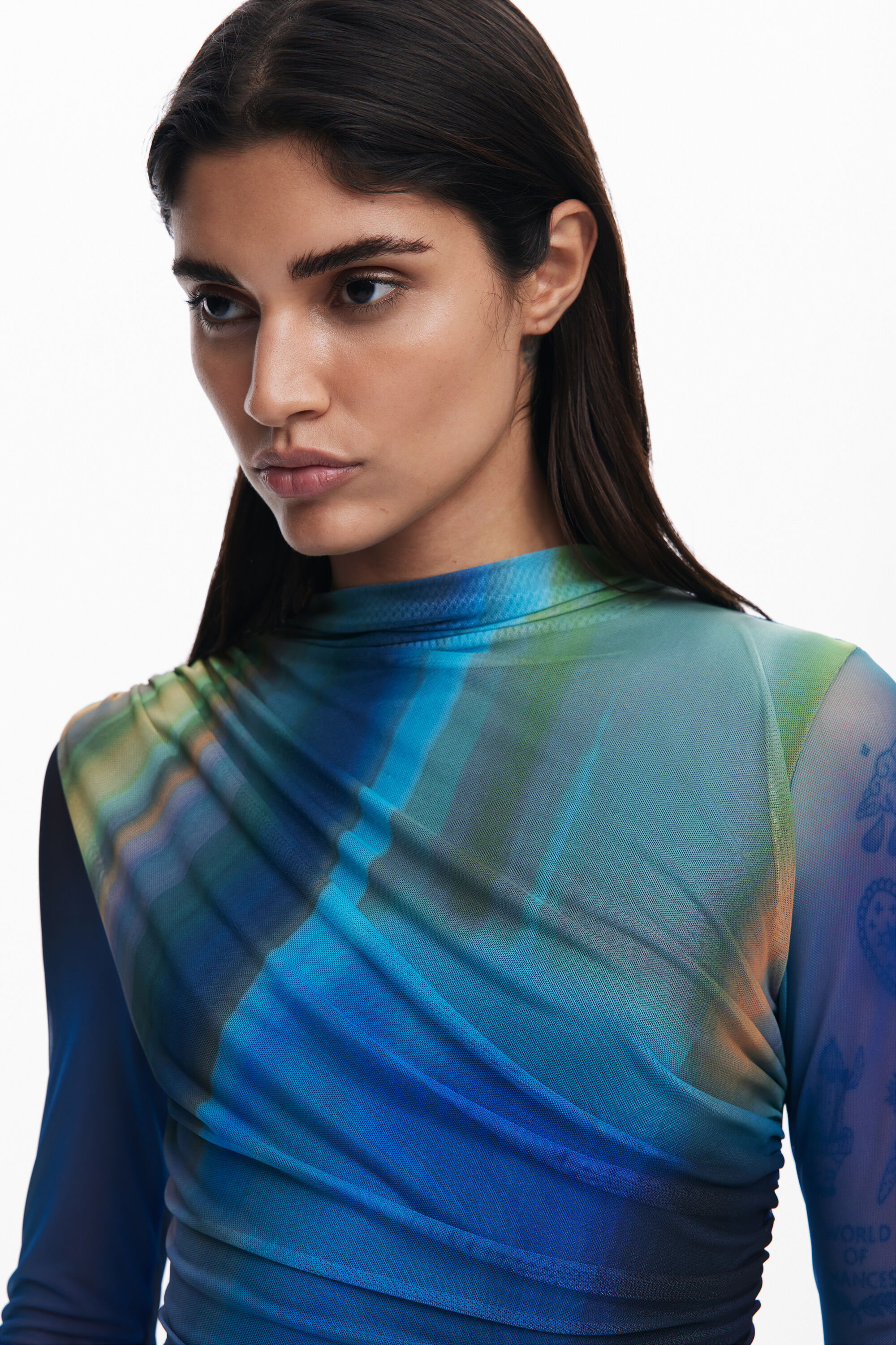 Draped tulle dress Women's I Desigual.com