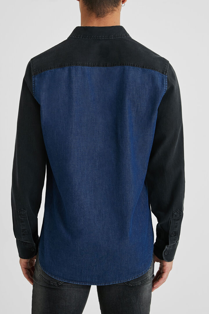 Camisa híbrida vaquera 100% algodón | Desigual