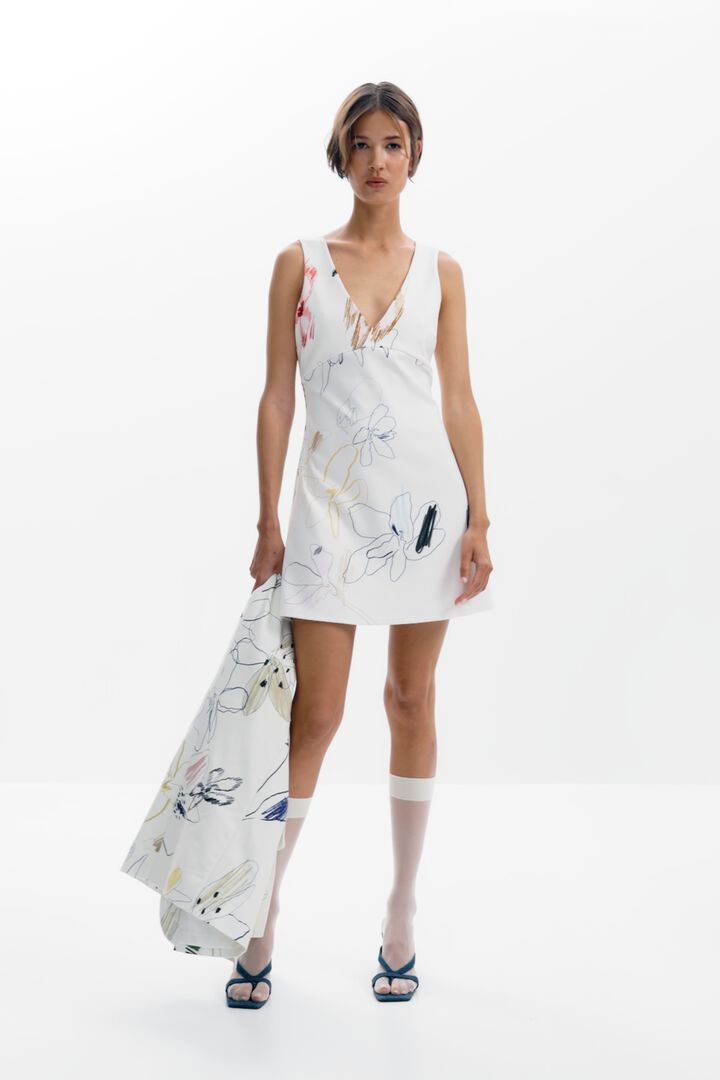 Vestido pichi trazos | Desigual