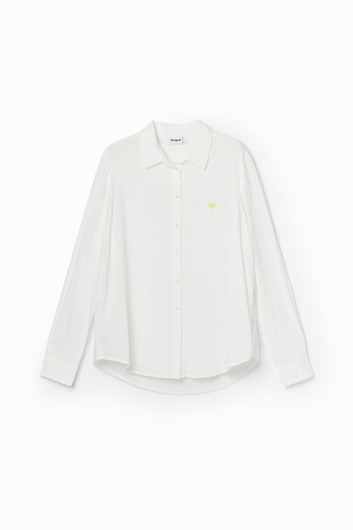 Textured stripy shirt