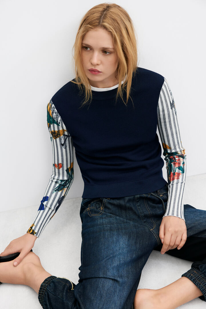 Pull &agrave; imprim&eacute; floral