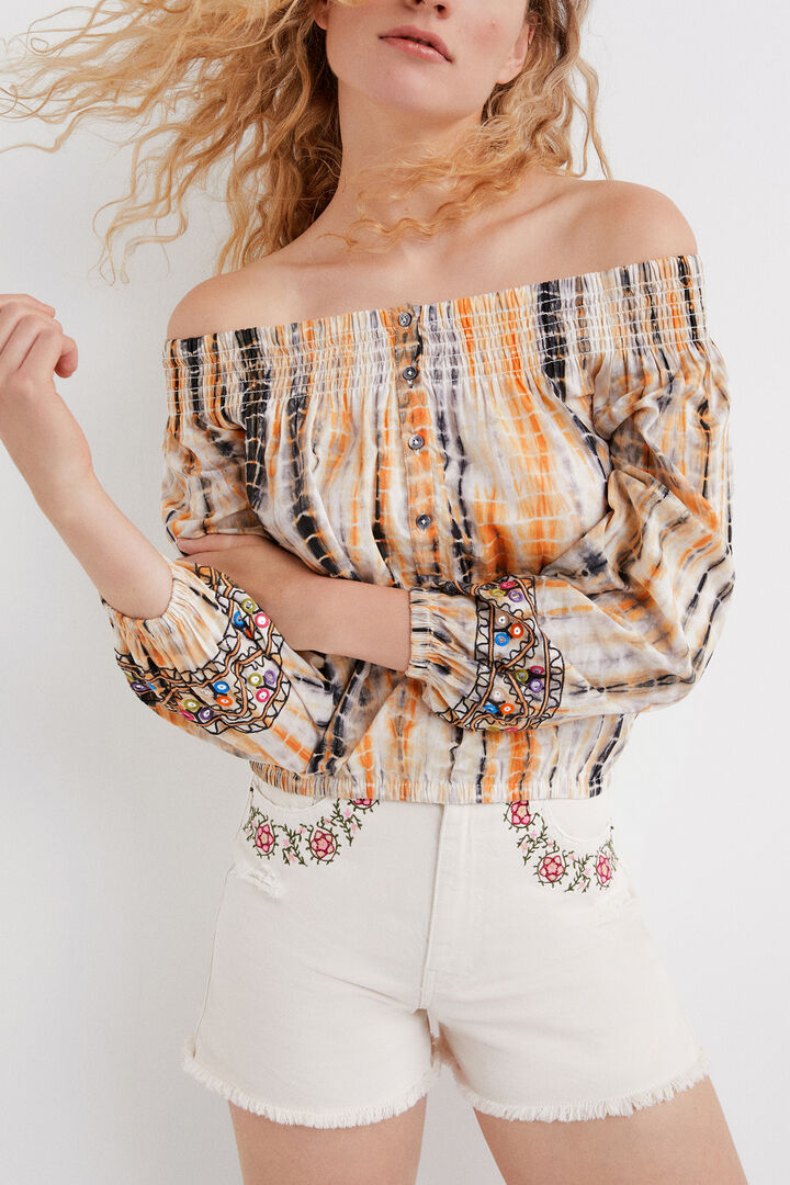 Boat neck blouse | Desigual