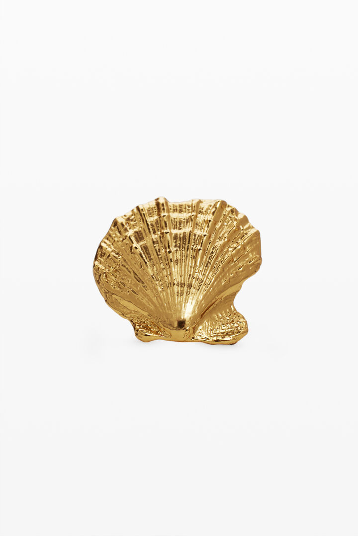Gold-plated shell ring Zalio | Desigual