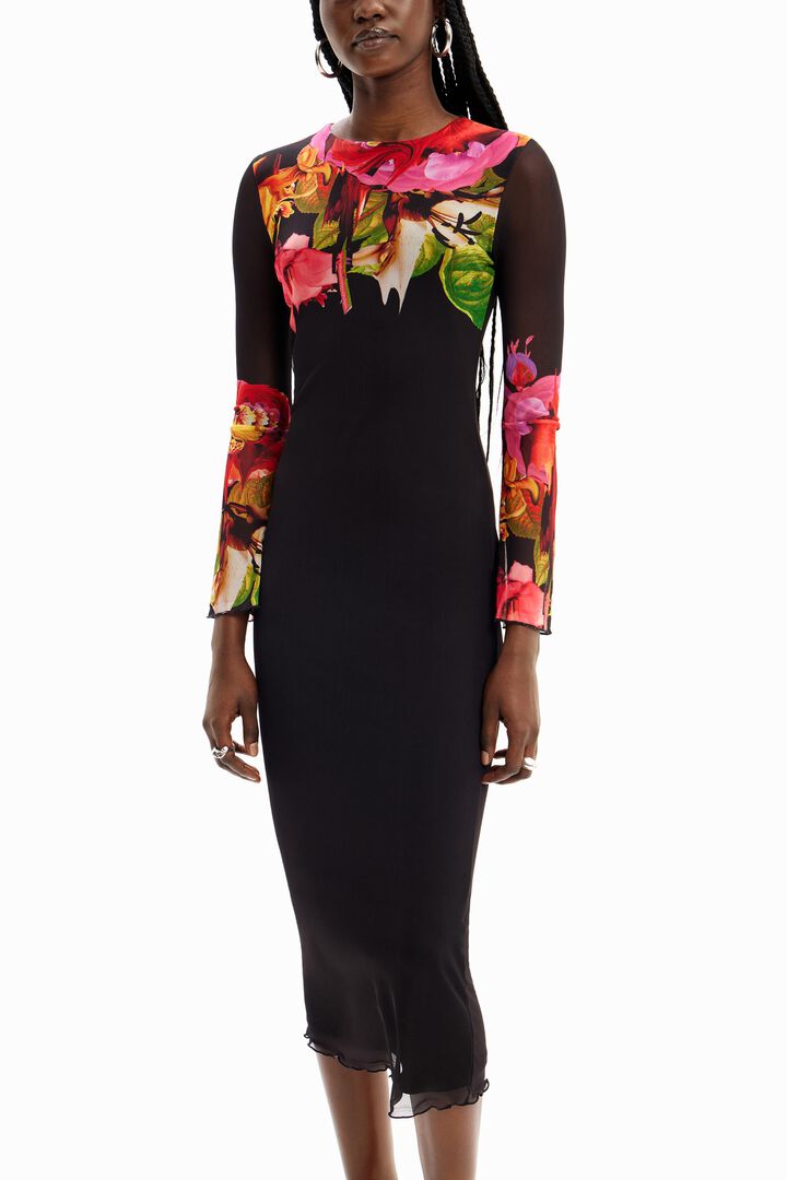 Vestido tul flores M. Christian Lacroix | Desigual