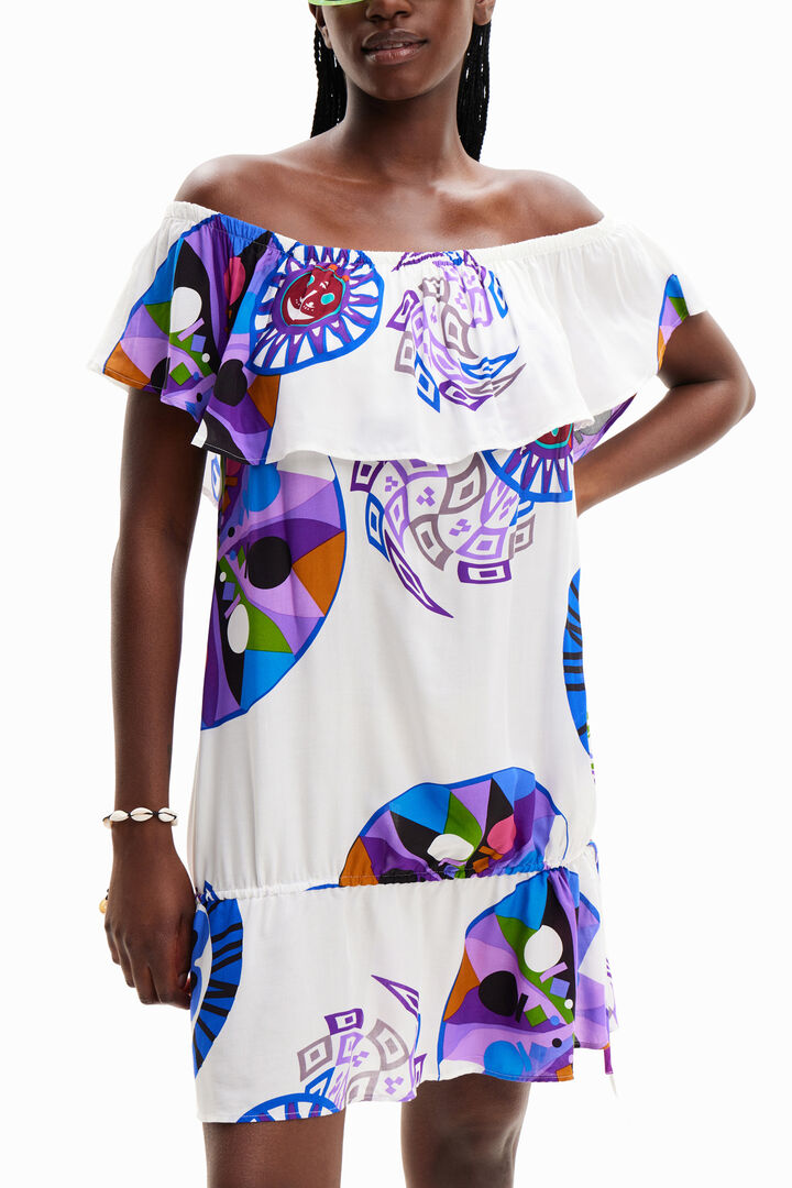 M. Christian Lacroix short ruffle dress | Desigual