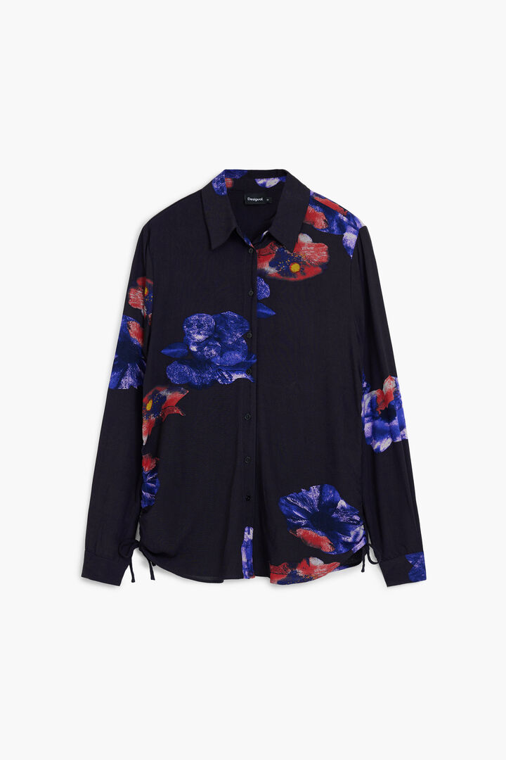 Gathered floral fluid shirt | Desigual