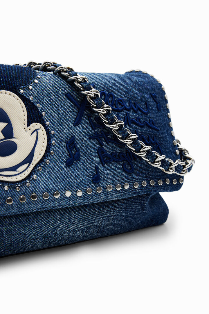 Borsa M tracolla denim Mickey Mouse | Desigual