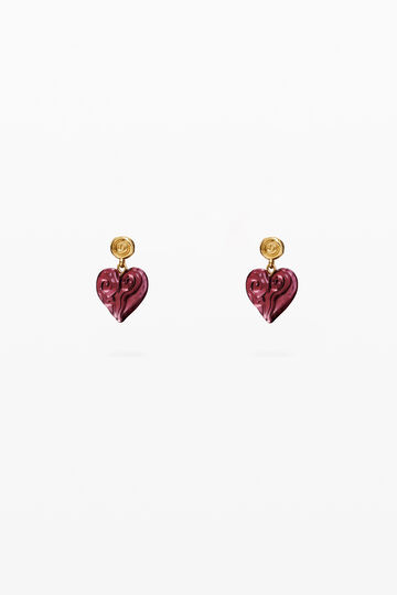 Zalio purple crystal earrings | Desigual