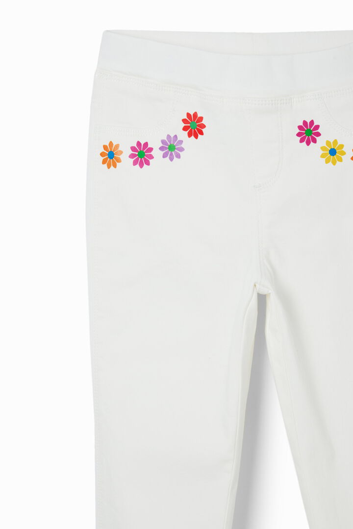 Legginsy dżinsowe w stokrotki | Desigual