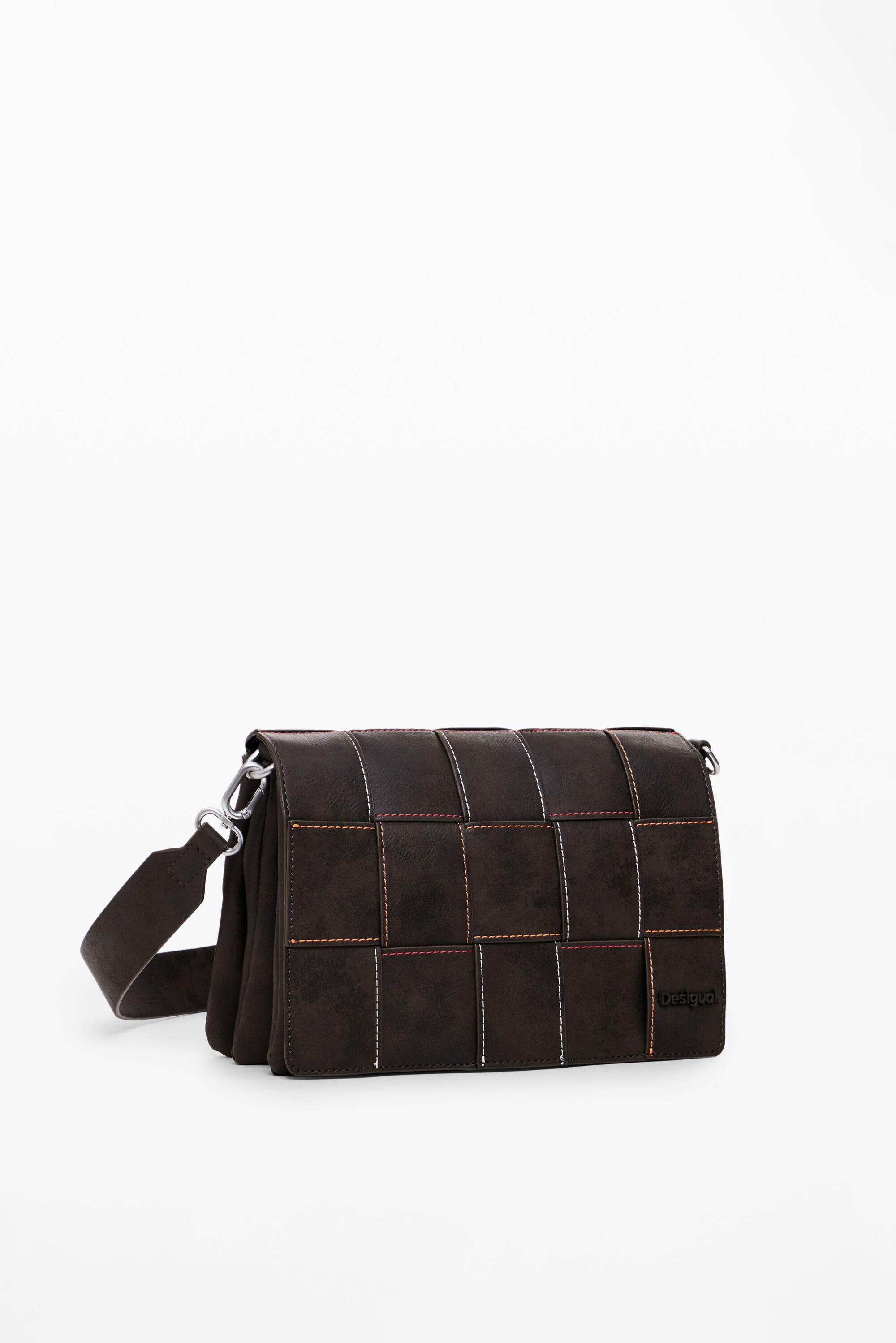 Woven faux leather bag women's I Desigual.com