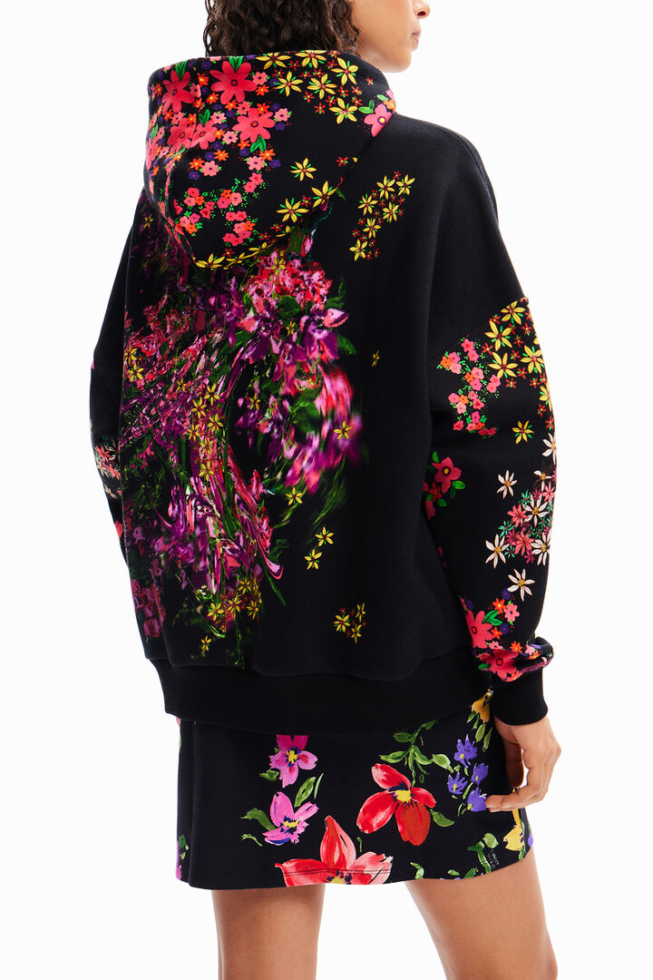 Oversize floral hoodie | Desigual