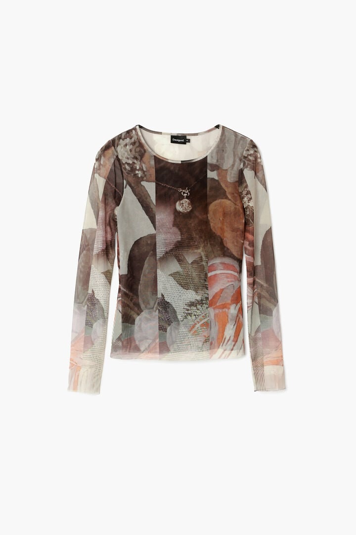 Printed tulle T-shirt | Desigual