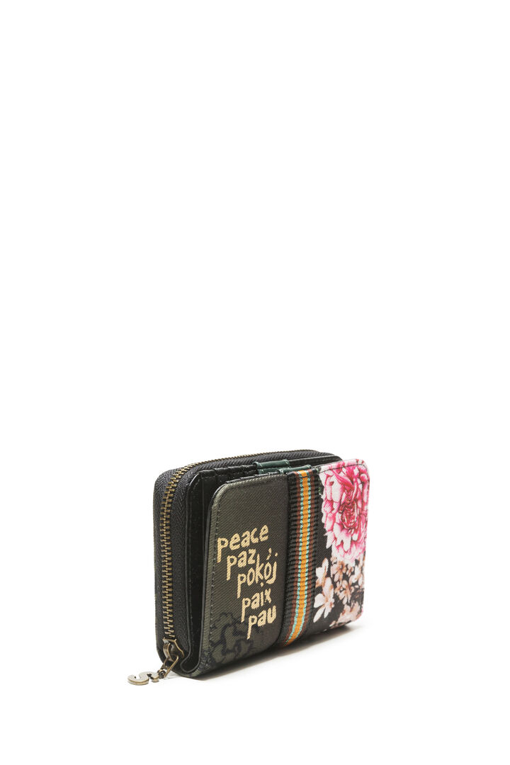 Wallet Magnetic Military Flores | Desigual