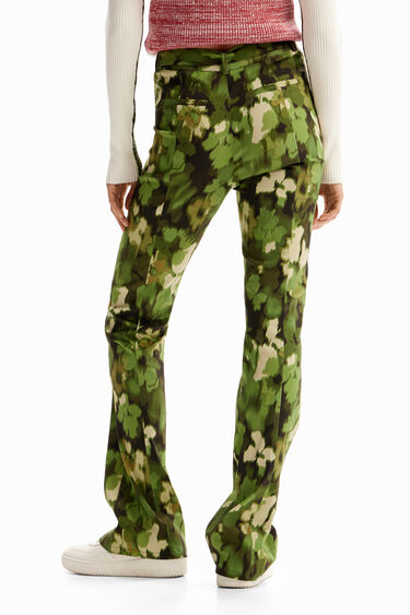 Camo flare trousers | Desigual