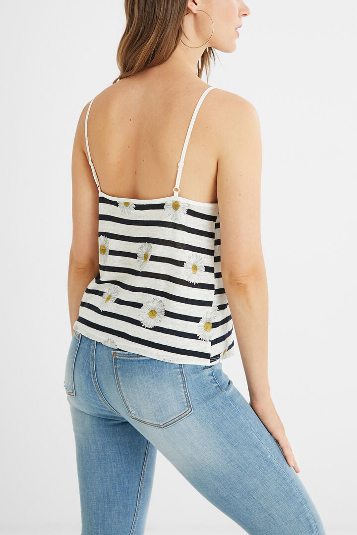 Tank top T-shirt daisies | Desigual