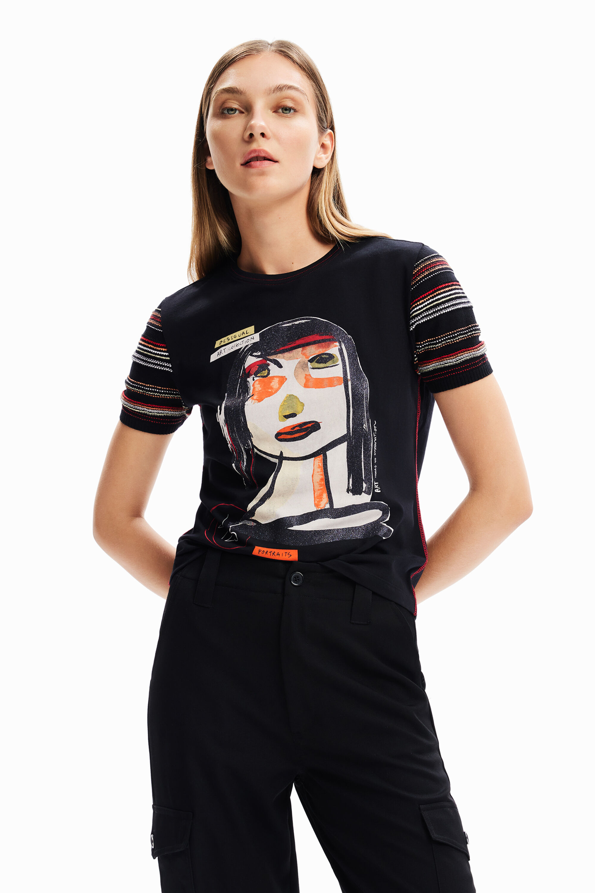 Desigual Arty face T-shirt