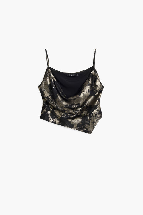 DRAPED TOP T-SHIRT