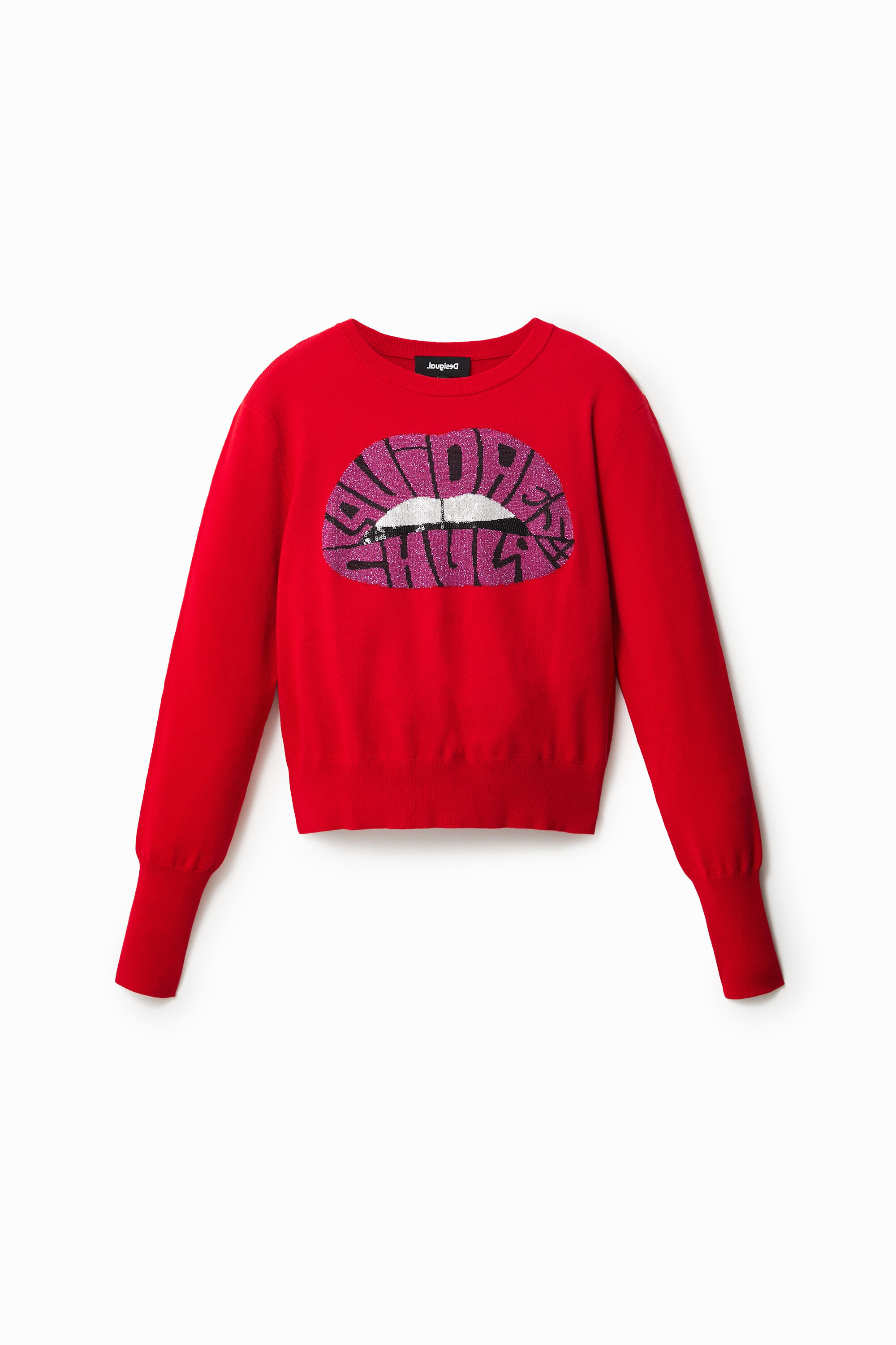 Fine knit lips jumper Desigual