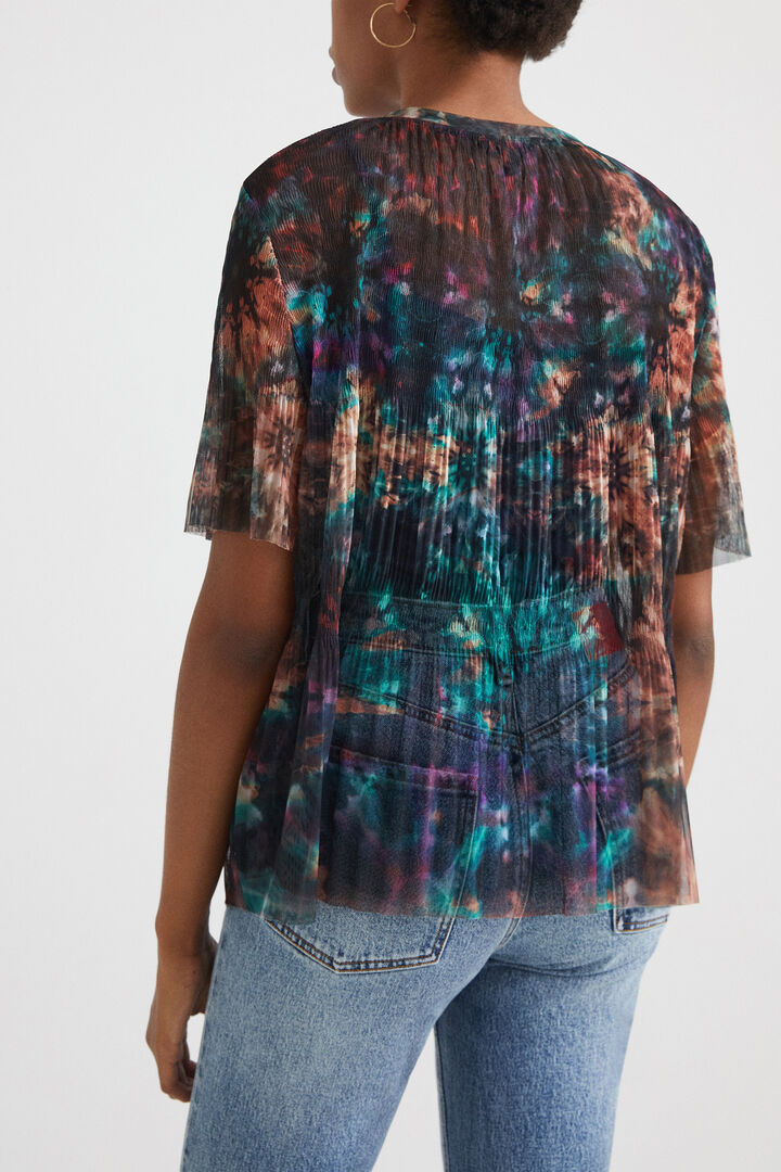 Tie-dye mesh T-shirt | Desigual