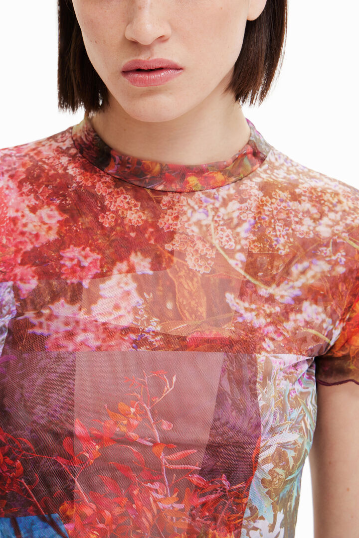 Tulle print T-shirt | Desigual